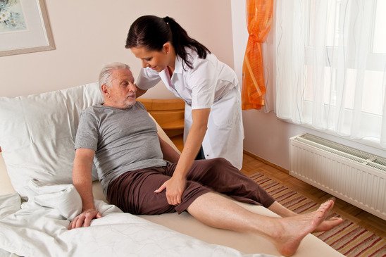 a nurse in aged care for the elderly in nursing homes