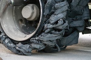 exploded tire