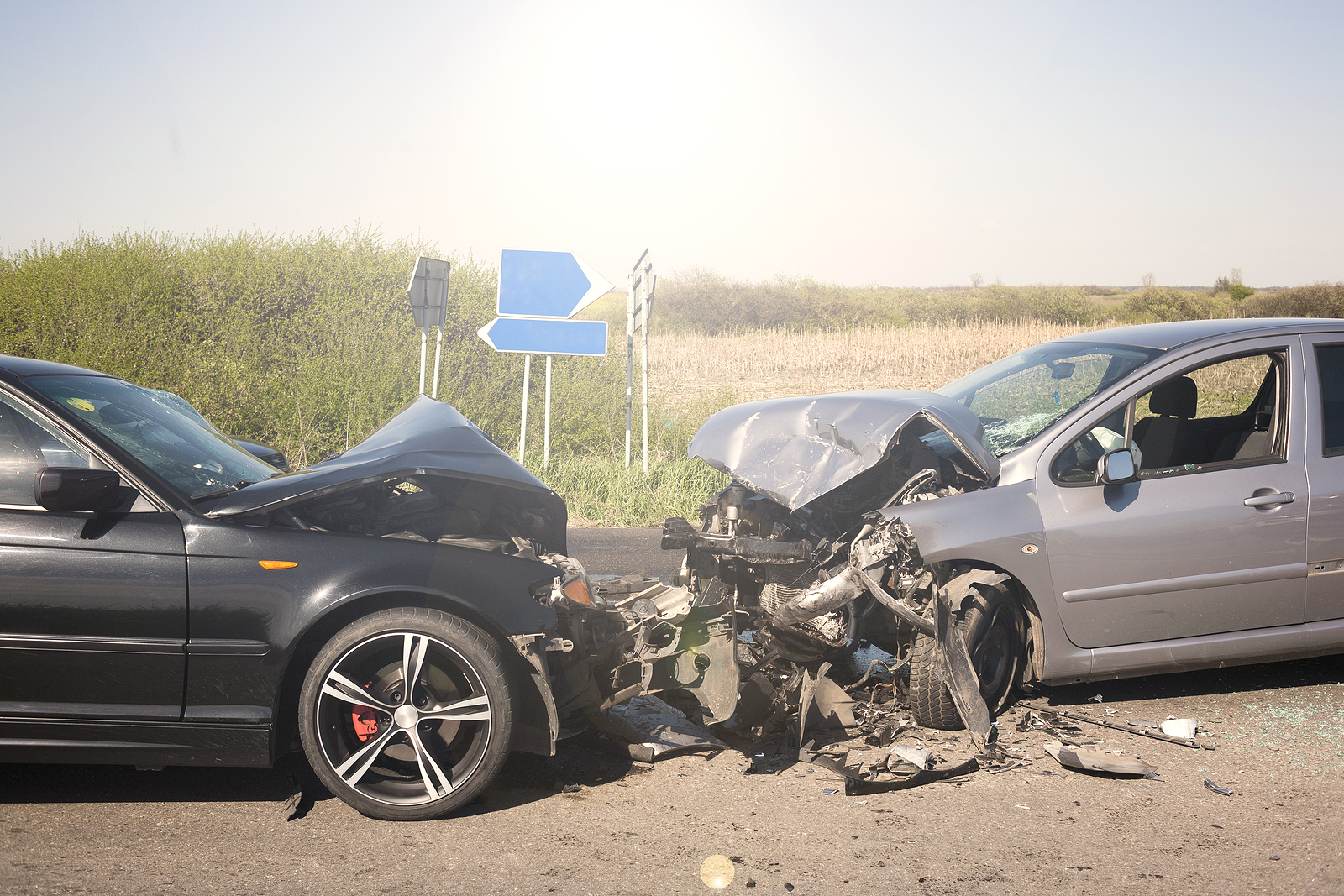 head on car crash south las vegas