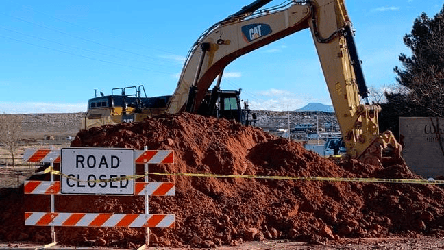 construction Construction site closed due to a construction site accident