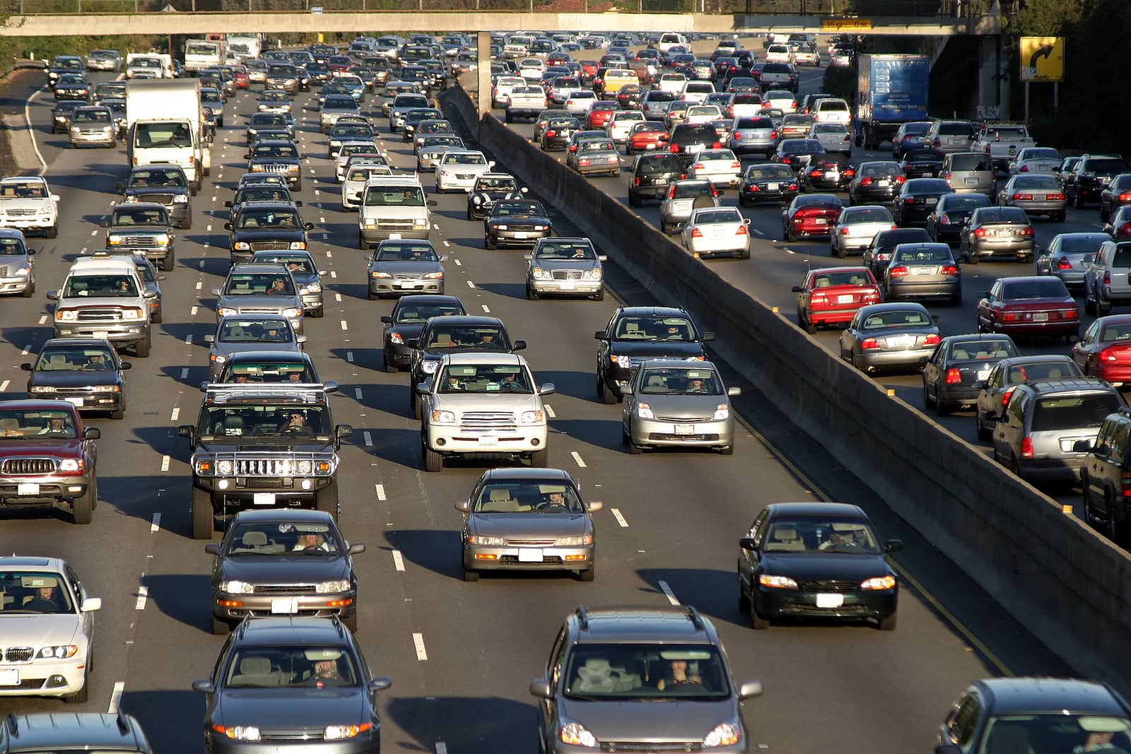 Traffic jam on Boulder Highway in Henderson after three people hospitalized in crash