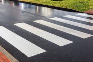 crosswalk where las vegas pedestrian was struck in hit-and-run before being taken to hospital