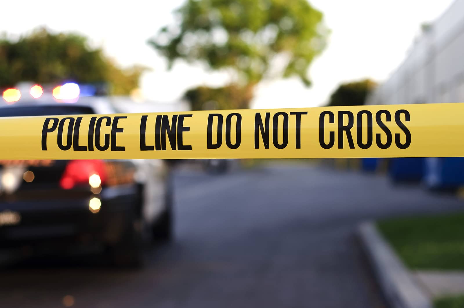 police line shown on las vegas street while LVMPD investigates incident