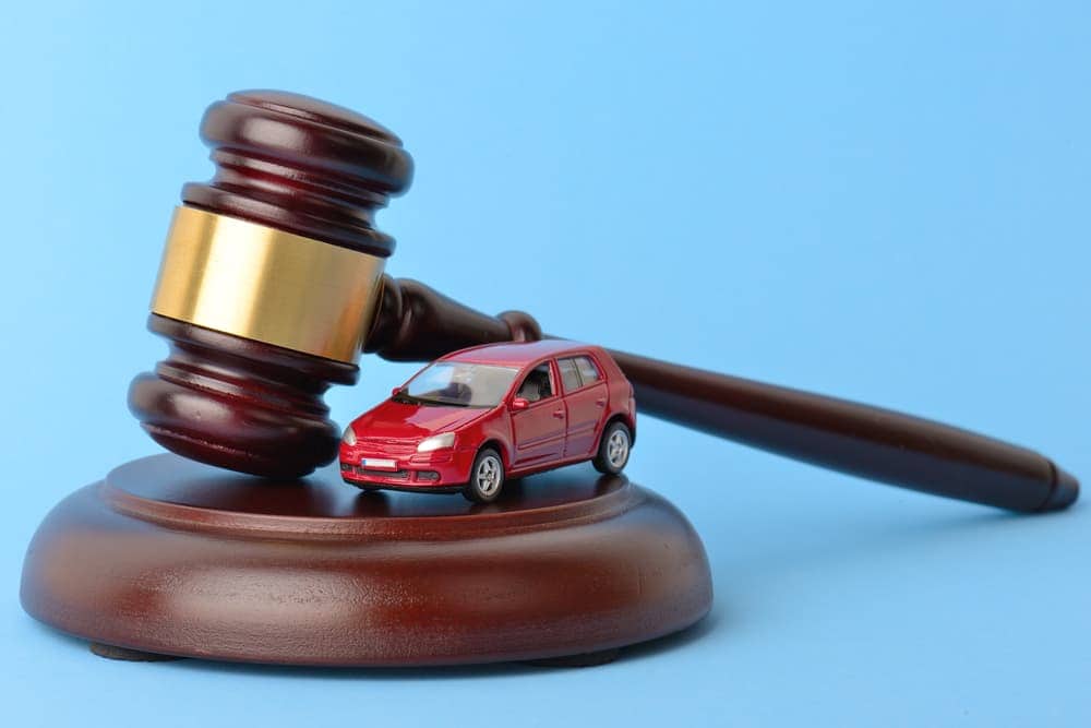 A gavel symbolizing car driving laws in Las Vegas, Nevada